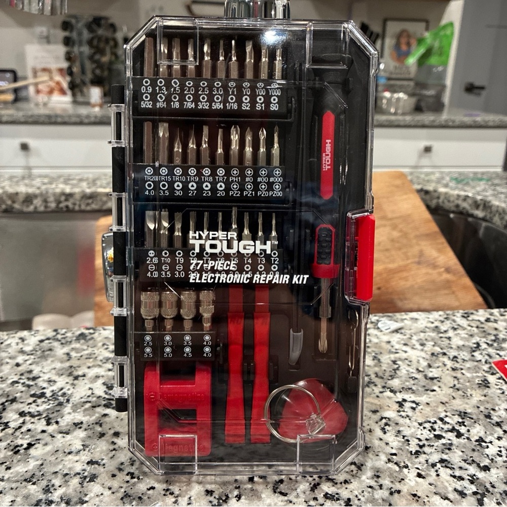 Hyper Tough Electronic Repair Kit - Black and Red